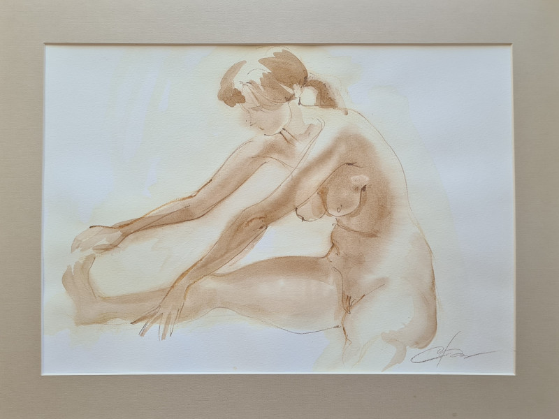 Act No. 23 original painting by Svetlana Ovinova. Nude