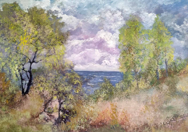 Birutė Butkienė tapytas paveikslas Pavasaris, Peizažai , paveikslai internetu