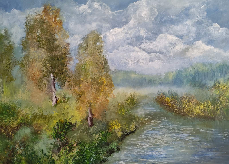 Summer Is Coming original painting by Birutė Butkienė. Landscapes