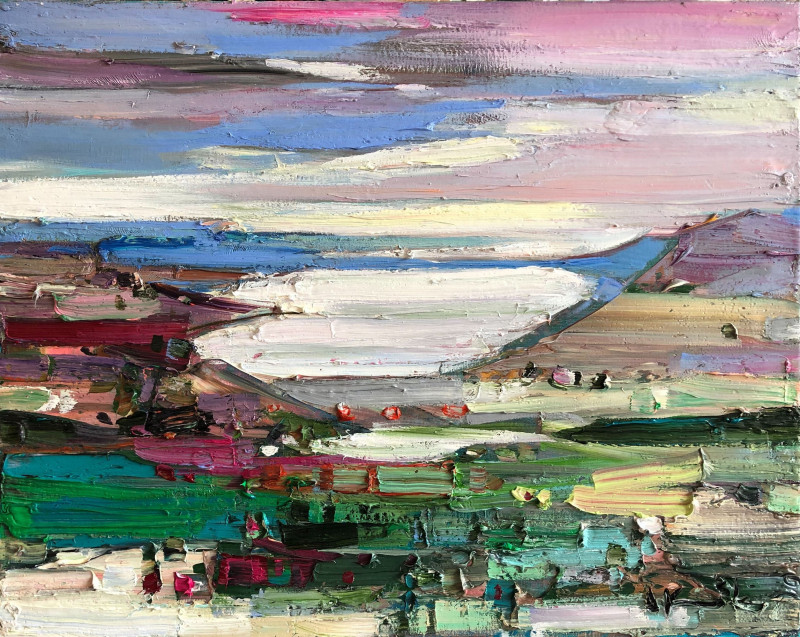No. 32 original painting by Arvydas Kašauskas. Landscapes