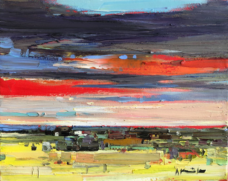 No. 33 original painting by Arvydas Kašauskas. Landscapes