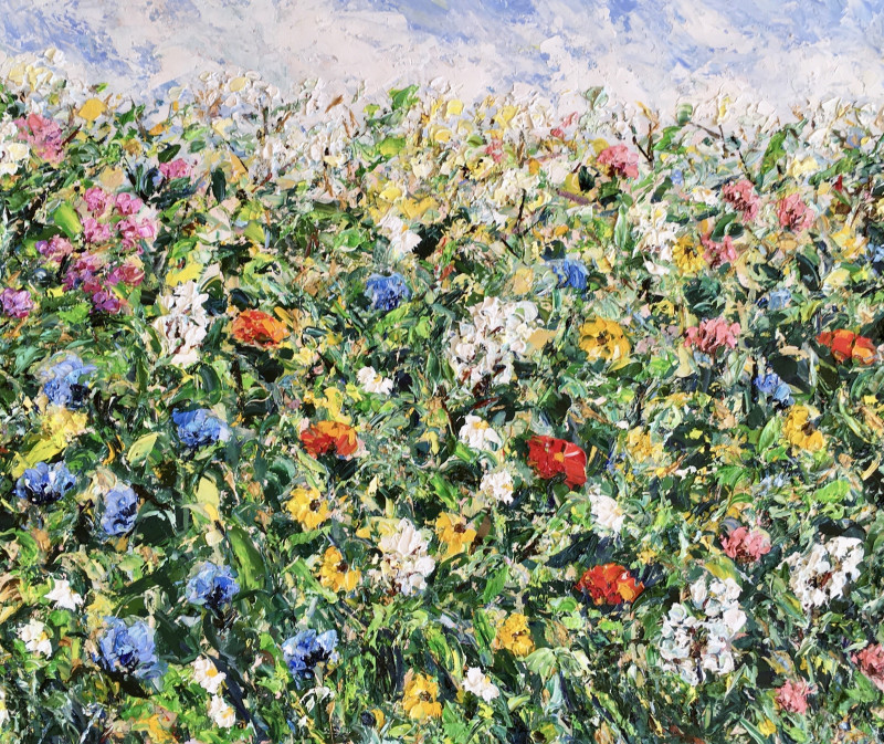 Vilma Gataveckienė tapytas paveikslas Summer, Peizažai , paveikslai internetu