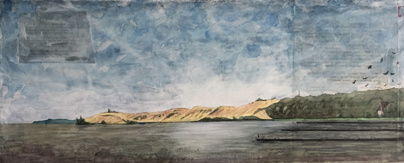 Nida dunes original painting by Jerome Cigara . Landscapes