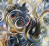 Živilė Vaičiukynienė tapytas paveikslas Gabijos verpetuos, Abstrakti tapyba , paveikslai internetu