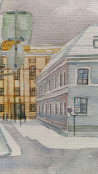 Ana Marija Blažienė tapytas paveikslas La Bohemia, Urbanistinė tapyba , paveikslai internetu