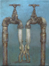 Mindaugas Juodis tapytas paveikslas Slapti ženklai XXII, Miniatiūros - Maži darbai , paveikslai internetu