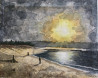 Jerome Cigara tapytas paveikslas Palanga sunset, Peizažai , paveikslai internetu
