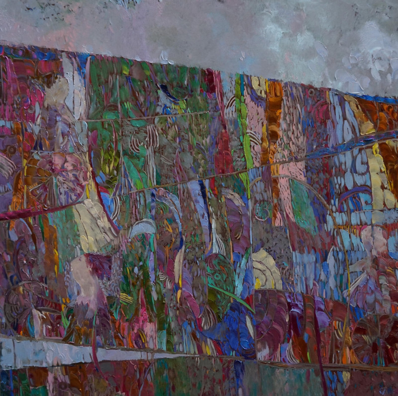 Šarūnas Šarkauskas tapytas paveikslas Pasivažinėjimai , Abstrakti tapyba , paveikslai internetu