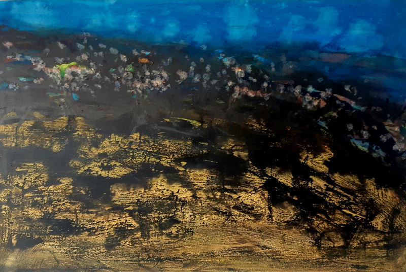 The Hill original painting by Kristina Čivilytė. Landscapes