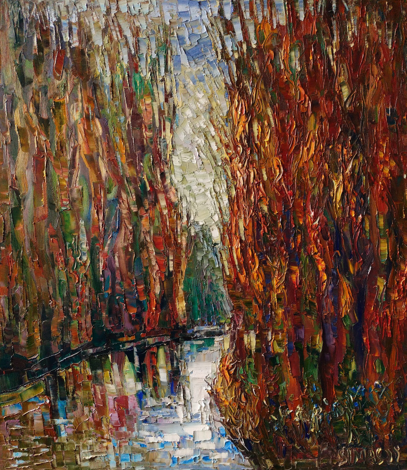 River original painting by Simonas Gutauskas. Landscapes