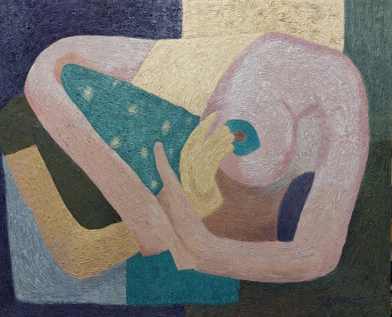 Irina Troma tapytas paveikslas Sofa, Abstrakti tapyba , paveikslai internetu