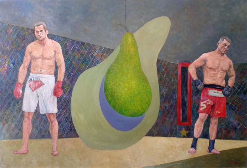 A Pear original painting by Vytautas Žirgulis. Freed Fantasy