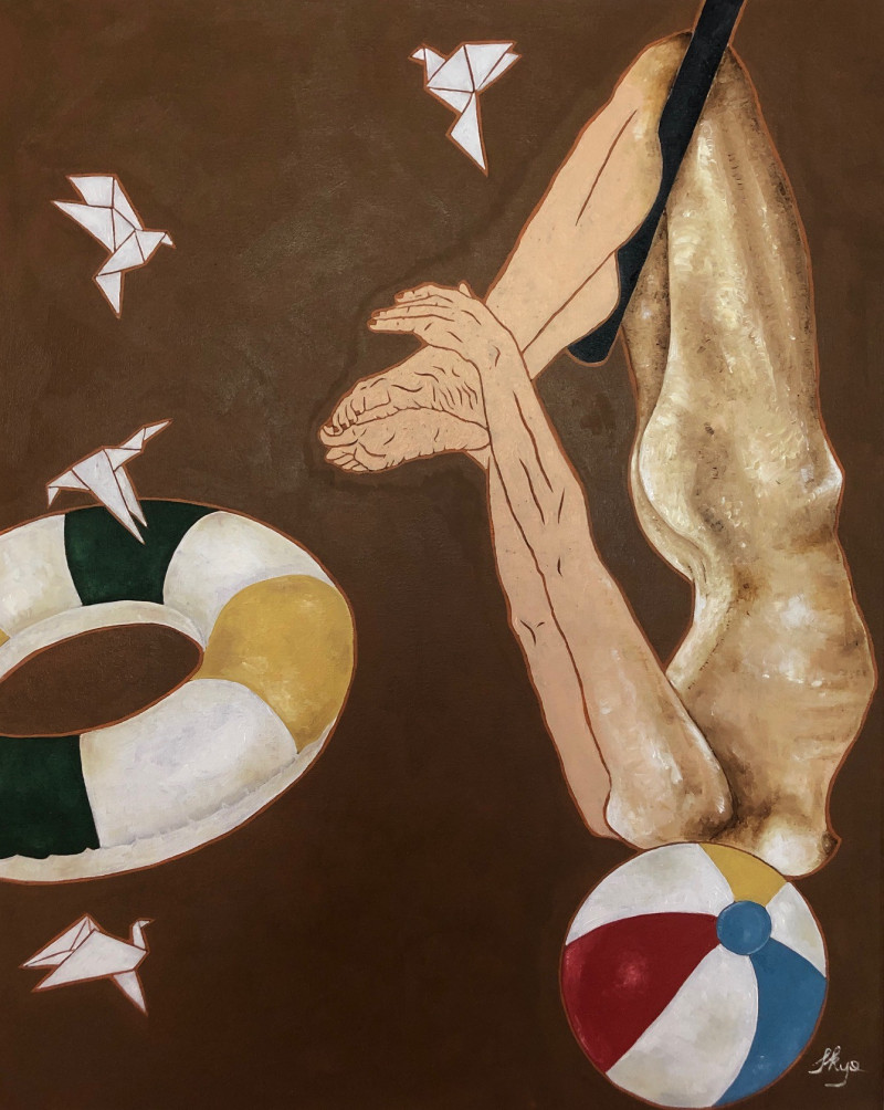 Greta Skya tapytas paveikslas La vacanza, Išlaisvinta fantazija , paveikslai internetu
