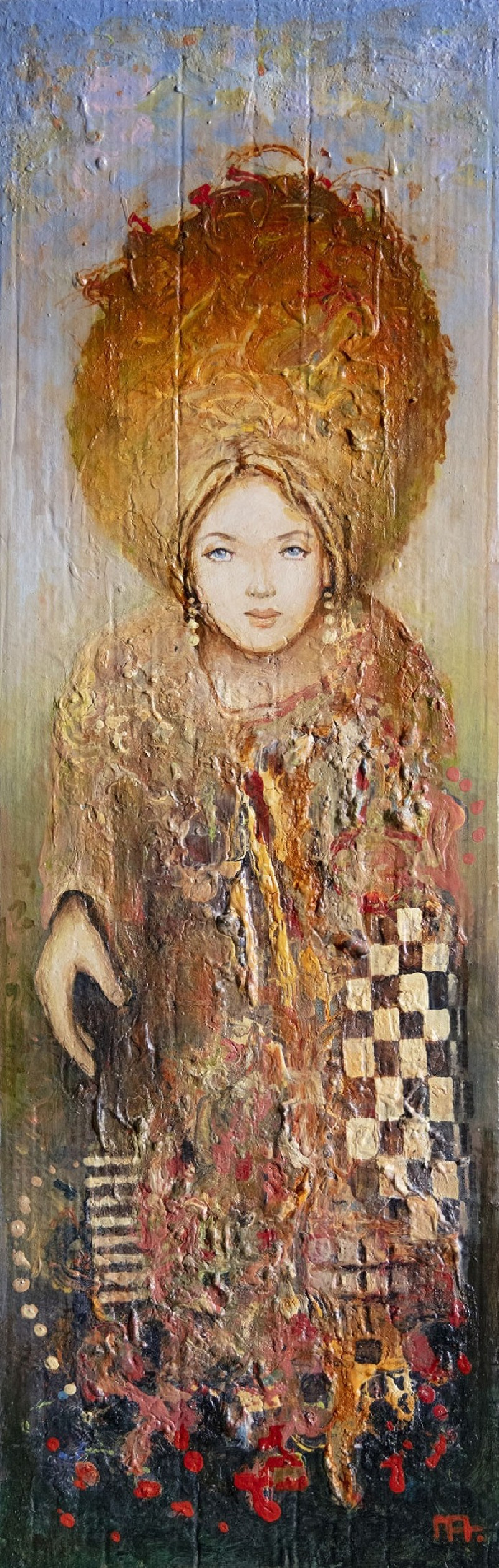 Unknown original painting by Arūnas Miliukas. Beauty Of A Woman