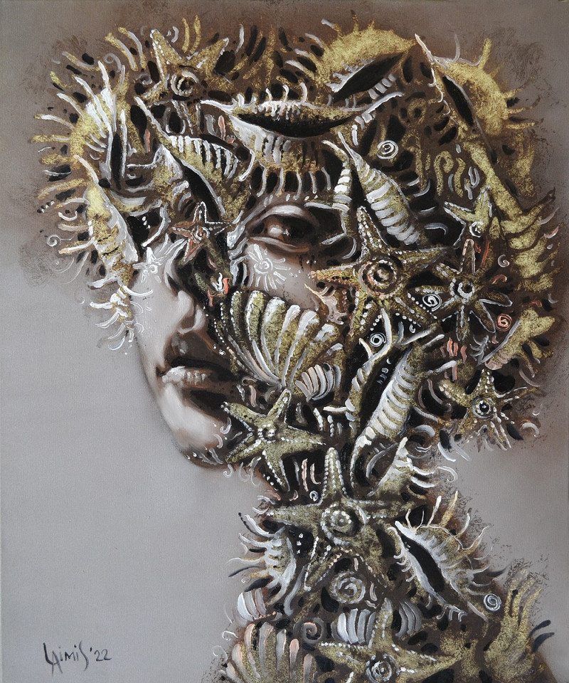Laimonas Šmergelis tapytas paveikslas Koralas II, Išlaisvinta fantazija , paveikslai internetu