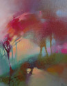 Aistė Jurgilaitė tapytas paveikslas Prabudimas, Abstrakti tapyba , paveikslai internetu
