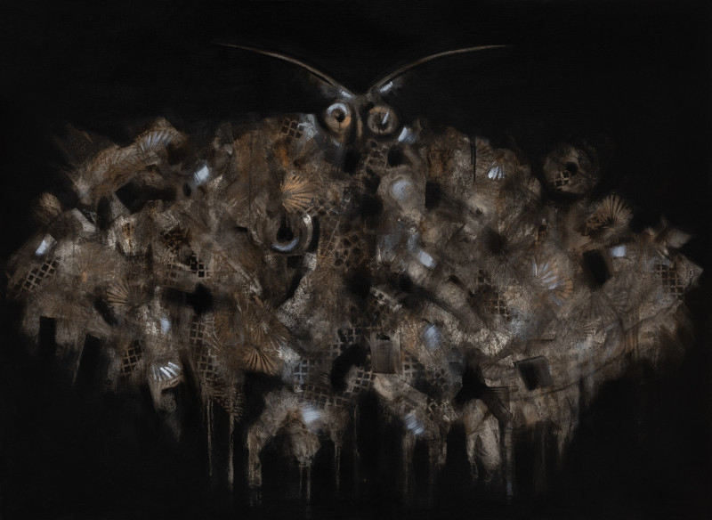 Daiva Karaliūtė-Smilgevičienė tapytas paveikslas A Moth, Animalistiniai paveikslai , paveikslai internetu