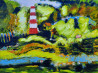 Lighthouse original painting by Gitas Markutis. Landscapes
