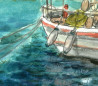 Korfu baltas laivelis