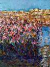 Simonas Gutauskas tapytas paveikslas Žydintys krūmai, Peizažai , paveikslai internetu