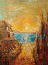 House by the Sea original painting by Simonas Gutauskas. Landscapes