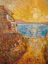 House by the Sea original painting by Simonas Gutauskas. Landscapes