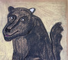 Robertas Strazdas tapytas paveikslas Juodas didelis šuo, Animalistiniai paveikslai , paveikslai internetu