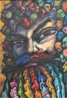 Vincas Andrius (Vincas Andriušis) tapytas paveikslas Minčių mozaika, Fantastiniai paveikslai , paveikslai internetu