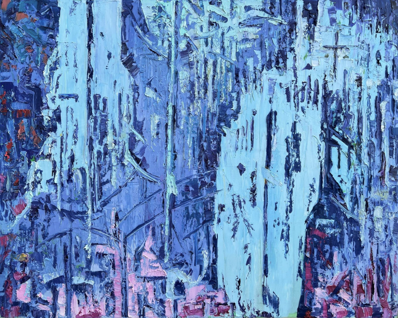 Vincas Andrius (Vincas Andriušis) tapytas paveikslas Kylančios maldos, Abstrakti tapyba , paveikslai internetu