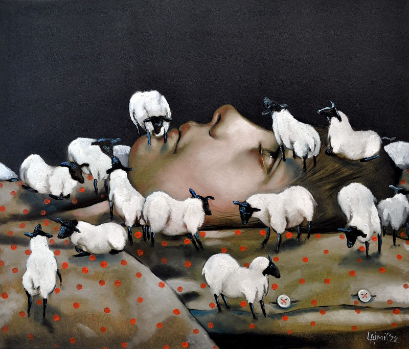 Laimonas Šmergelis tapytas paveikslas Nemiga, Fantastiniai paveikslai , paveikslai internetu