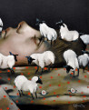 Insomnia original painting by Laimonas Šmergelis. Fantastic