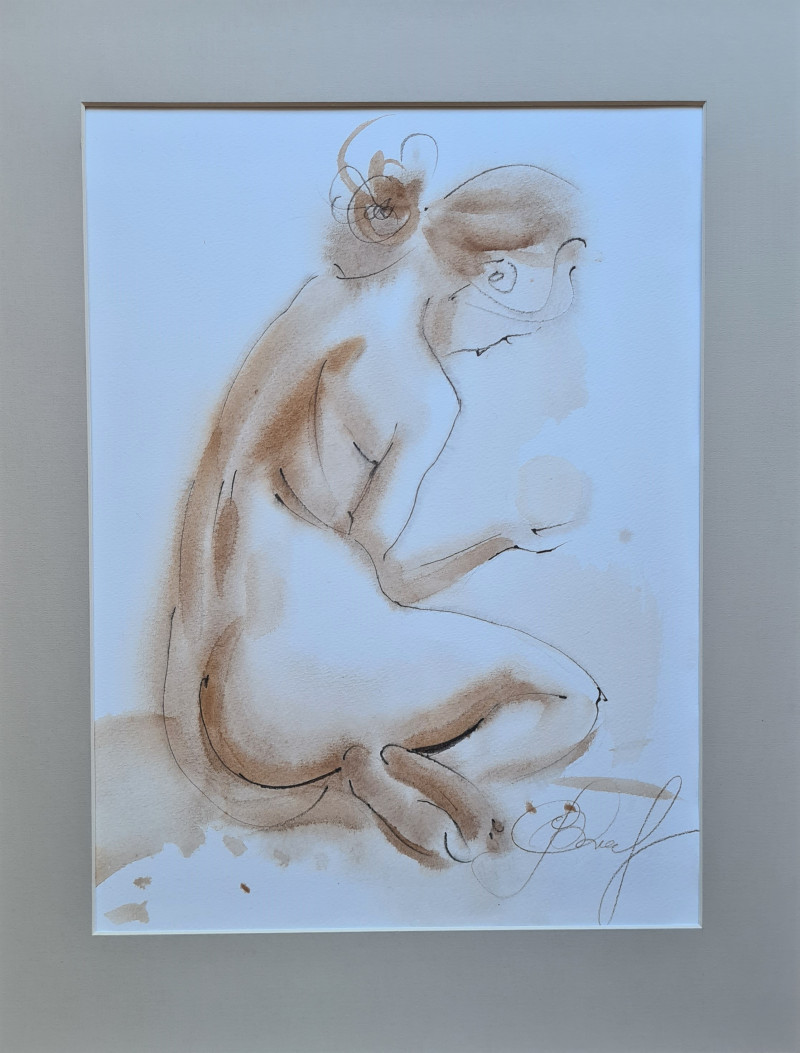 Nude No. 26 original painting by Svetlana Ovinova. Nude