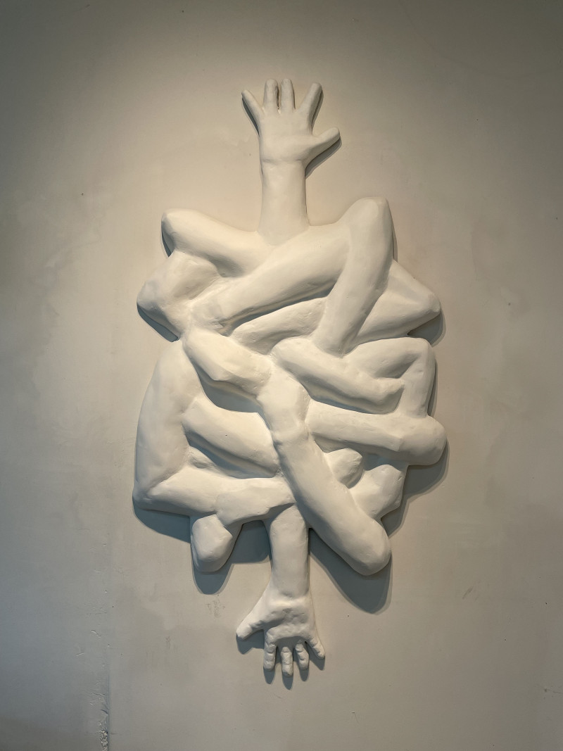 Hand Knot original painting by Domas Mykolas. Sculpture