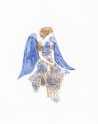 Gražvyda Andrijauskaitė tapytas paveikslas Angelas, Angelų kolekcija , paveikslai internetu
