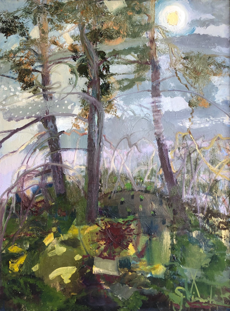Gražina Vitartaitė tapytas paveikslas Dvilypio slėnio pavasaris, Peizažai , paveikslai internetu