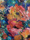 Nijolė Grigonytė-Lozovska tapytas paveikslas Aguonų ir rugiagėlių pašnekesiai, Gėlės , paveikslai internetu