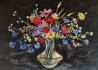 Flowers in a Vase original painting by Birutė Butkienė. Flowers