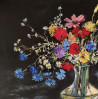 Flowers in a Vase original painting by Birutė Butkienė. Flowers
