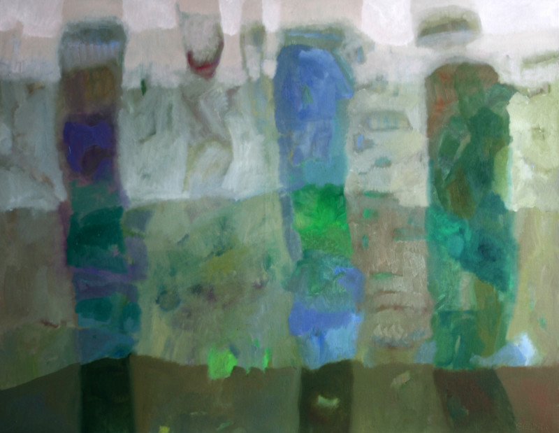 Giedra Purlytė tapytas paveikslas Trys vasaros dienos, Abstrakti tapyba , paveikslai internetu