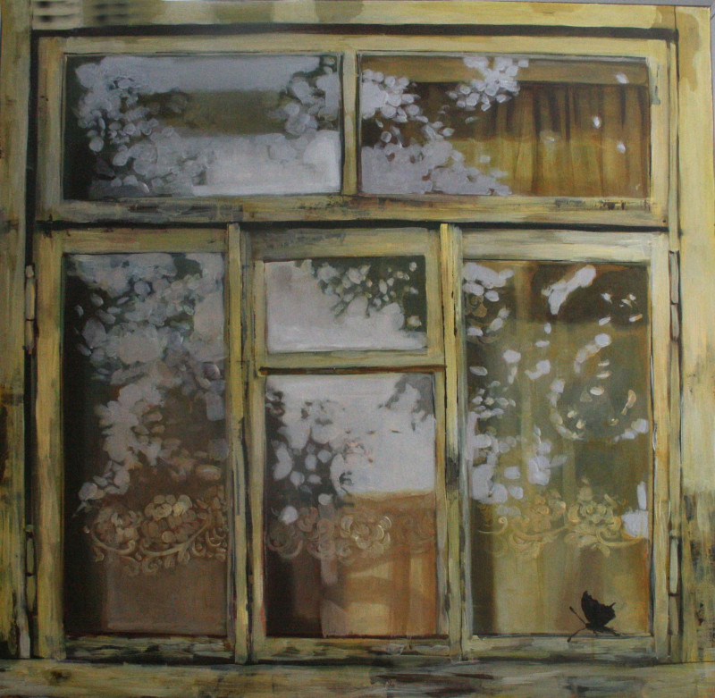 Giedra Purlytė tapytas paveikslas Debesų ganyklos, Ramybe dvelkiantys , paveikslai internetu