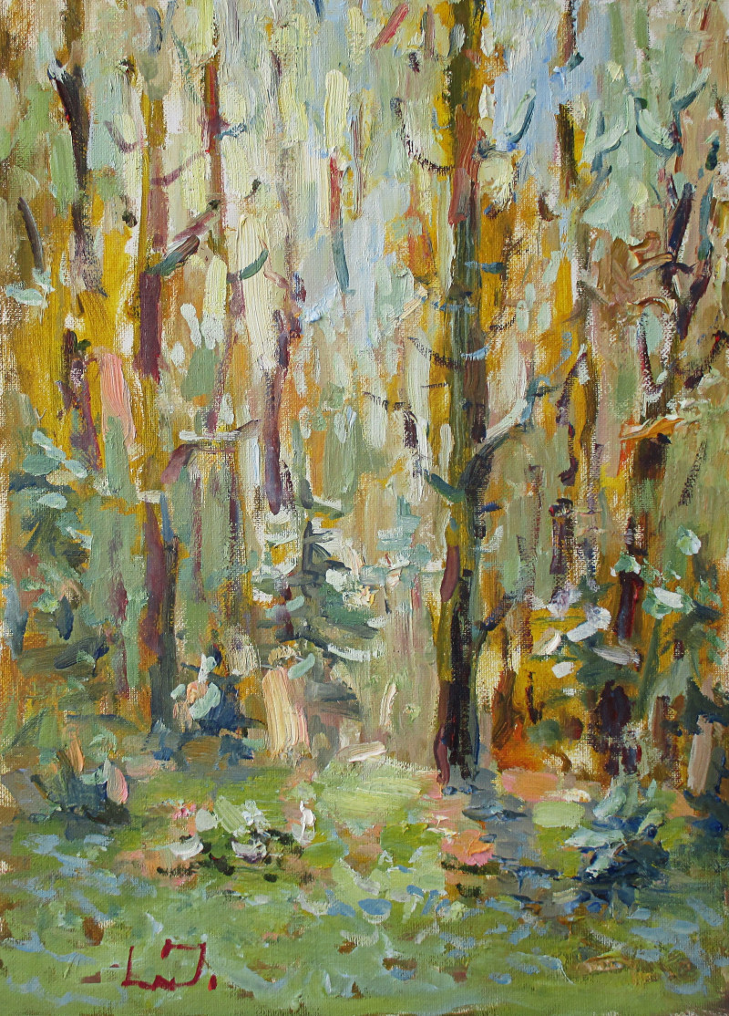 In the Forest original painting by Liudvikas Daugirdas. Home