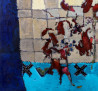 Loreta Zdanavičienė tapytas paveikslas Rudens ženklai II, Abstrakti tapyba , paveikslai internetu