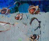 Loreta Zdanavičienė tapytas paveikslas Kaštonų lietus, Miniatiūros - Maži darbai , paveikslai internetu