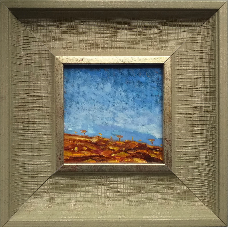 Kęstutis Jauniškis tapytas paveikslas Peizažas, Miniatiūros - Maži darbai , paveikslai internetu