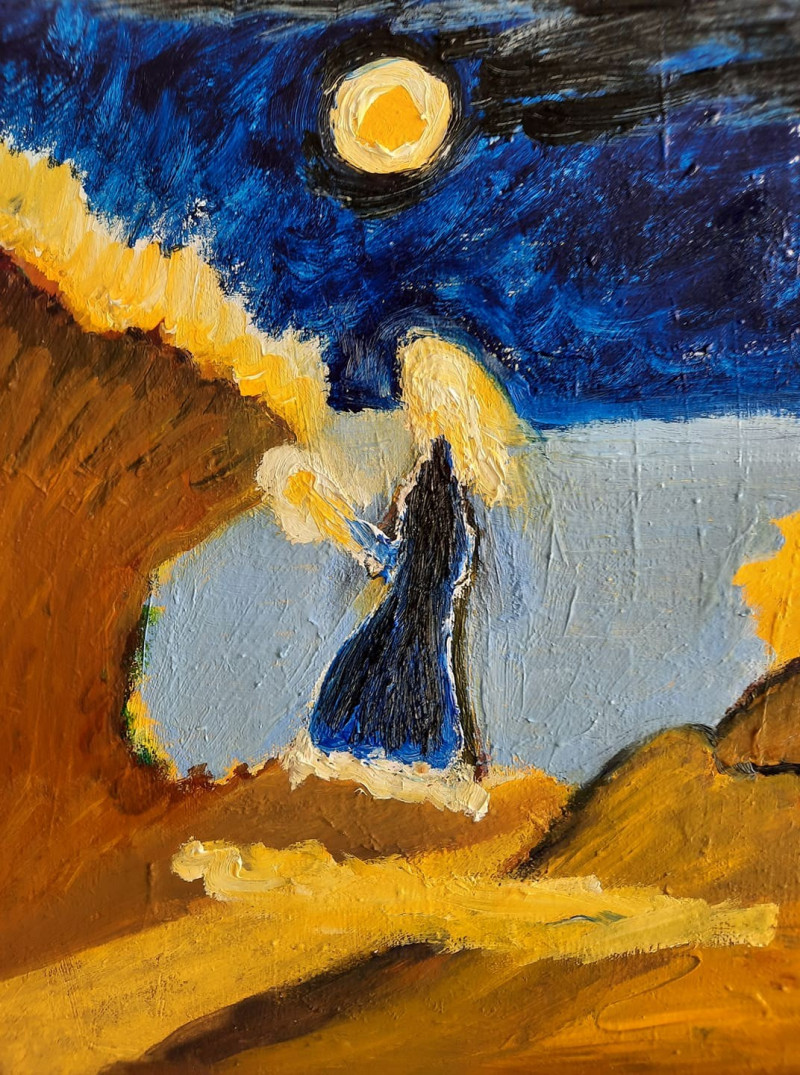 Gitas Markutis tapytas paveikslas Nežinomas angelas, Angelų kolekcija , paveikslai internetu