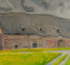 The stables of Jokūbavas original painting by Vidmantas Jažauskas. Static paintings
