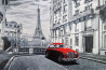 Total Retro original painting by Mantas Naulickas. Urbanistic - Cityscape