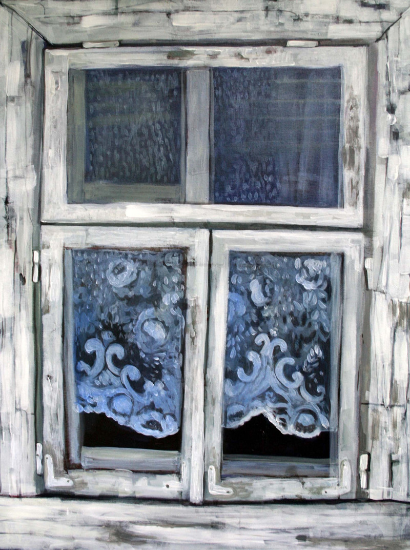Giedra Purlytė tapytas paveikslas Laukiantis langas, Peizažai , paveikslai internetu