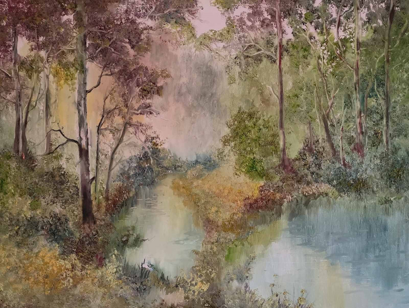 Birutė Butkienė tapytas paveikslas Vasara, Peizažai , paveikslai internetu