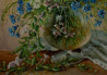Irma Pažimeckienė tapytas paveikslas Pakelės gėlės, Natiurmortai , paveikslai internetu